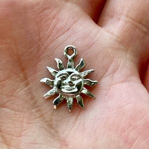 Boutique “SUN” Sterling Silver Bracelet Charm/pendant